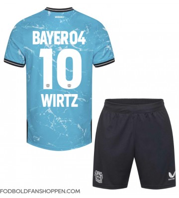 Bayer Leverkusen Florian Wirtz #10 Tredjetrøje Børn 2023-24 Kortærmet (+ Korte bukser)